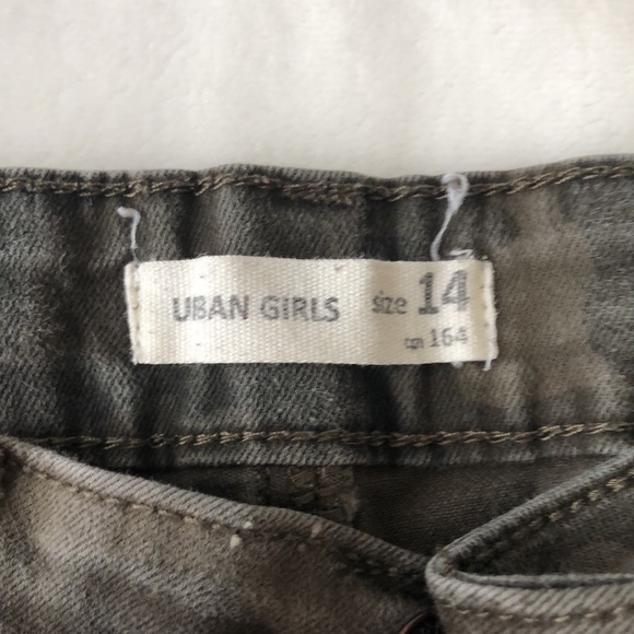 Girls jeans Camouflage Green Jeans 👖 - Picture 5 of 6